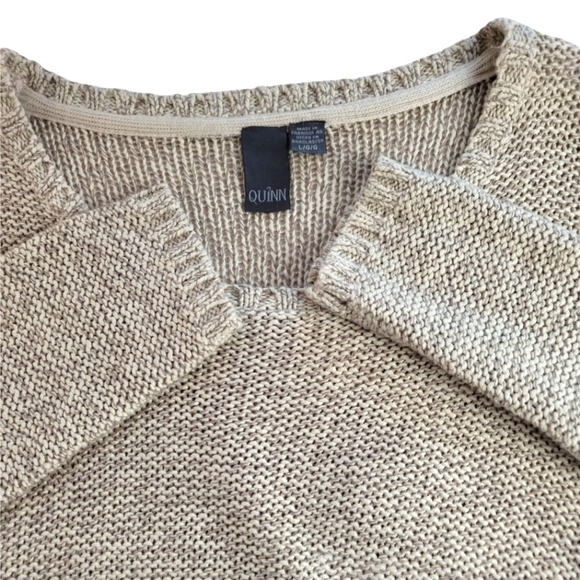 QUINN Double Zipper Scoop Neck Sweater - Picture 4 of 8